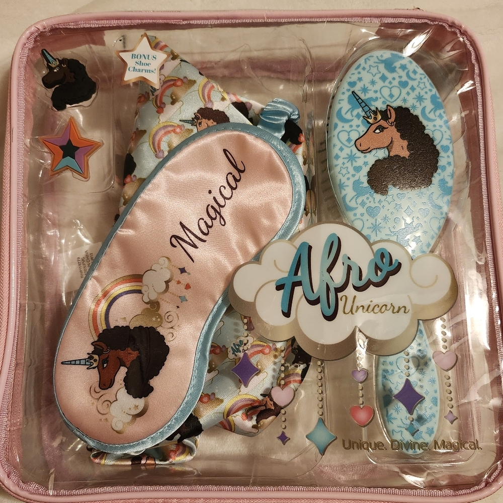 NWT Limited Edition Afro Unicorn Gift Set
